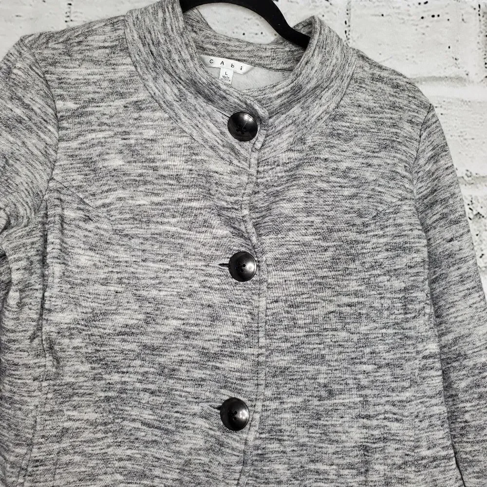 Cabi Hourglass Jacket Style 596 Hi Lo Gray Large - Picture 6 of 8